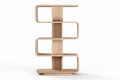 **Technische Titel in het Nederlands:**  
"Moderne houten boekenplank met organisch ontwerp"