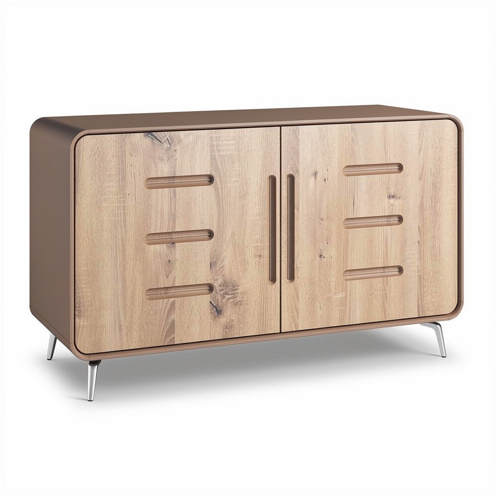 **Technische Titel in het Nederlands:** Moderne houten kast met strakke lijnen en minimalistisch ontwerp.